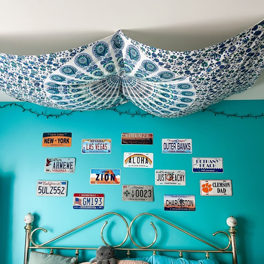Blue tapestry